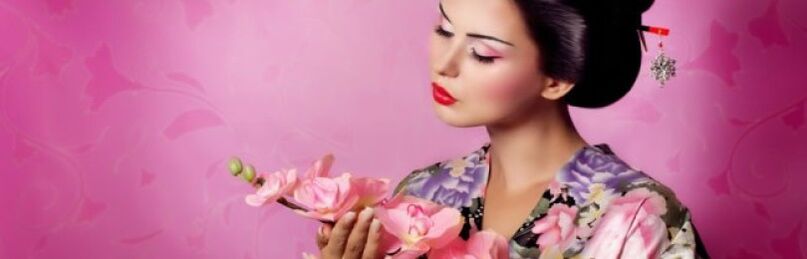 Štíhle japonské dievča